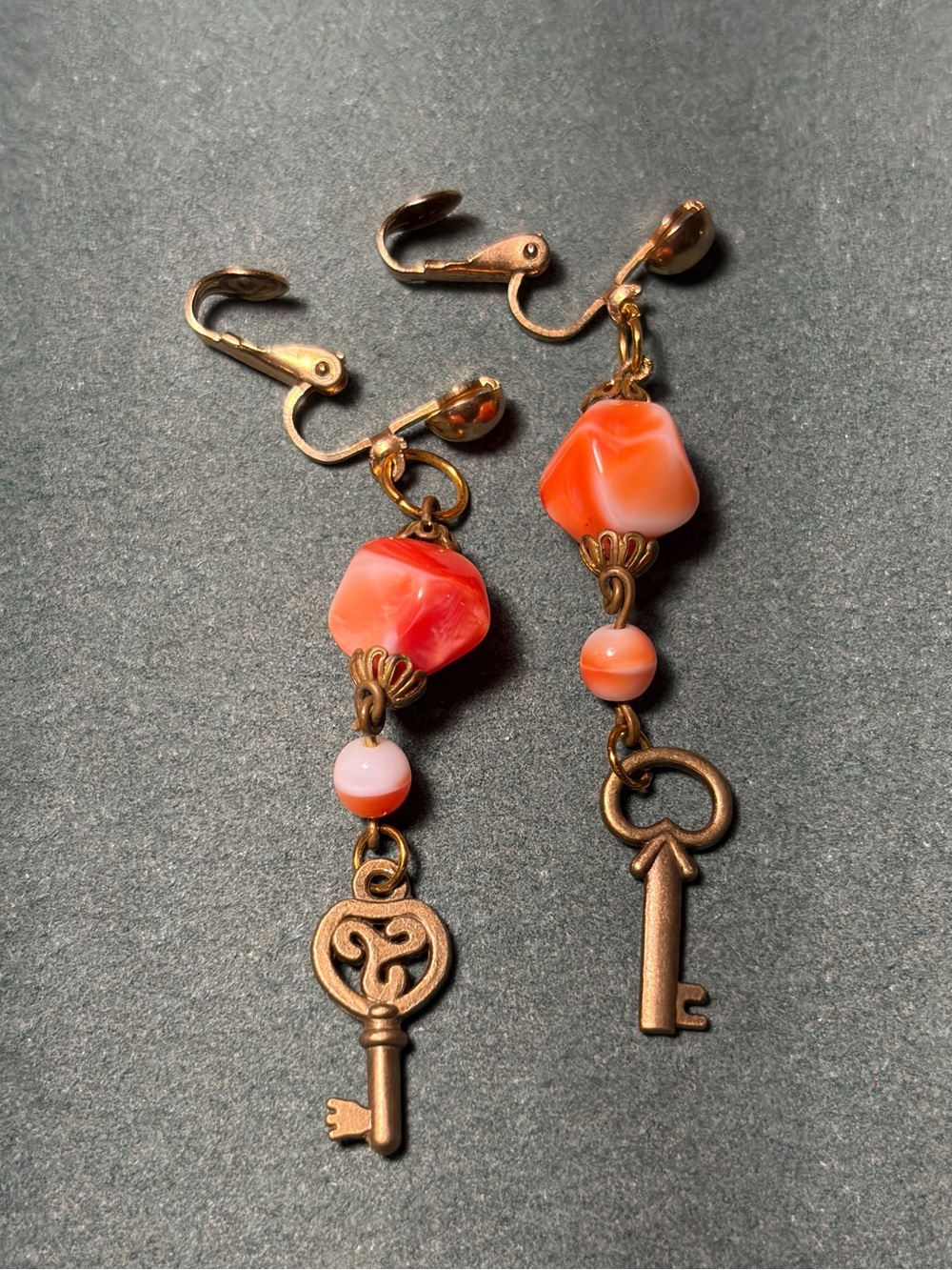 Hand Crafted Old Beads and Keys- not pierced